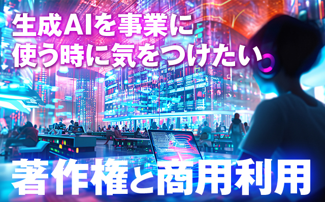 生成AIを事業に使う時に気をつけたい著作権と商用利用の問題